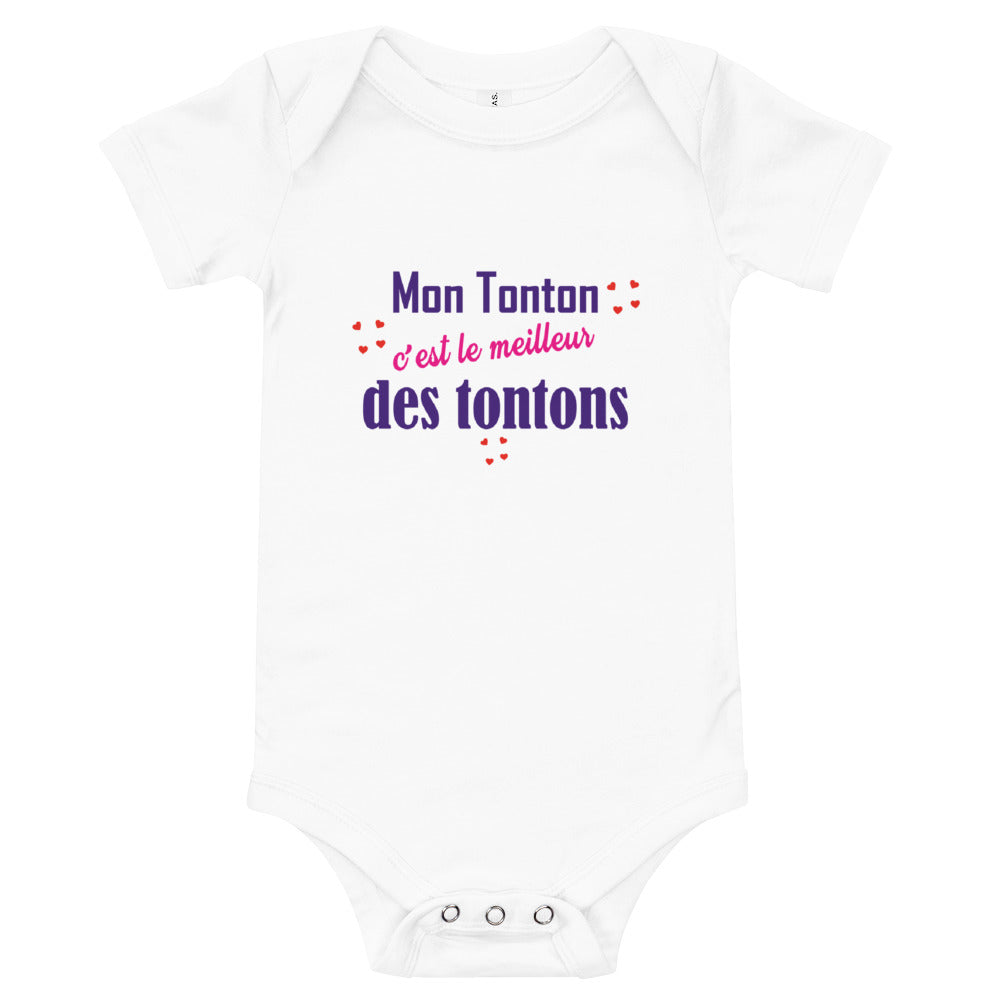 Body Bébé Mon Tonton c'est le meilleur