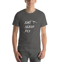 Charger l&#39;image dans la galerie, T-Shirt Unisexe Eat Sleep Fly Deltaplane
