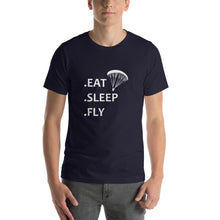 Charger l&#39;image dans la galerie, T-Shirt Eat Sleep Fly Parapente
