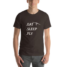 Charger l&#39;image dans la galerie, T-Shirt Unisexe Eat Sleep Fly Deltaplane
