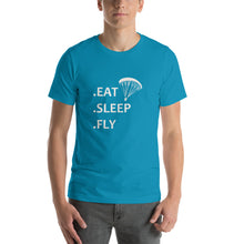 Charger l&#39;image dans la galerie, T-Shirt Eat Sleep Fly Parapente
